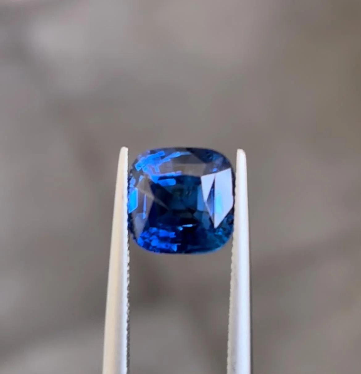 2.54ct Cushion Shaped Unehated Ceylon Royal Blue GGTL certified sapphire image 2 of 2