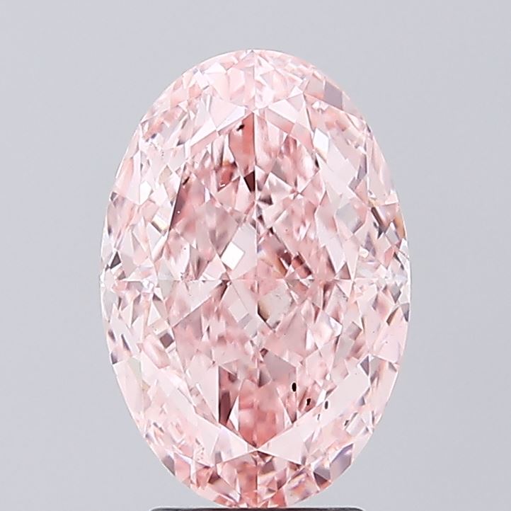 3.72 carat, Oval, lab-grown, Diamond, SI1 clarity, certified by IGI