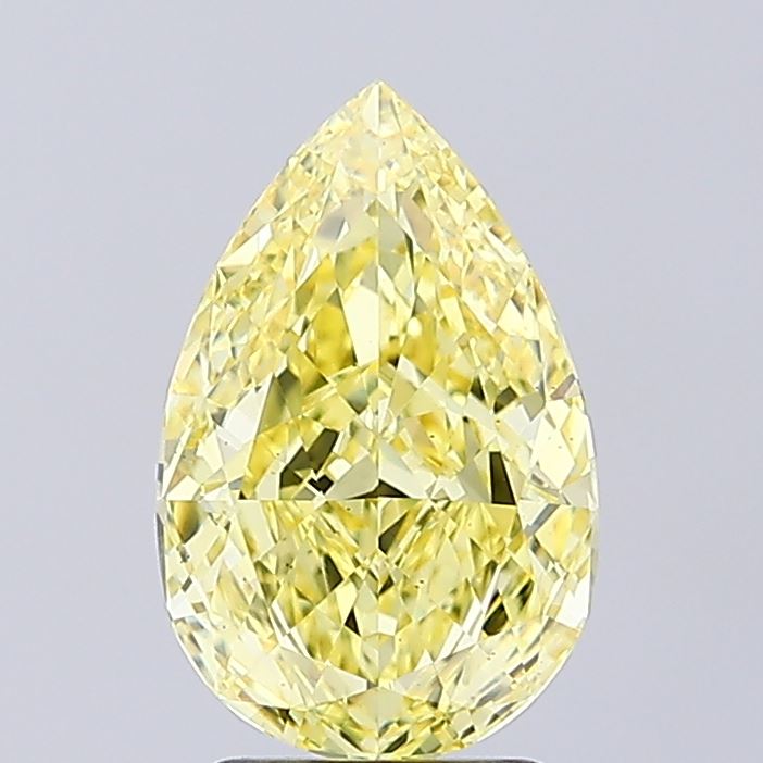 2.68 carat, Pear, lab-grown, Diamond, VS2 clarity, certified by IGI