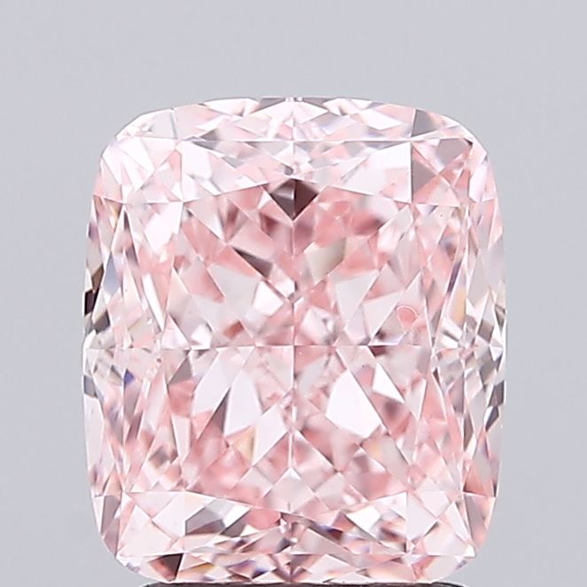 2.54 carat, Cushion, lab-grown, Diamond, VVS2 clarity, certified by IGI