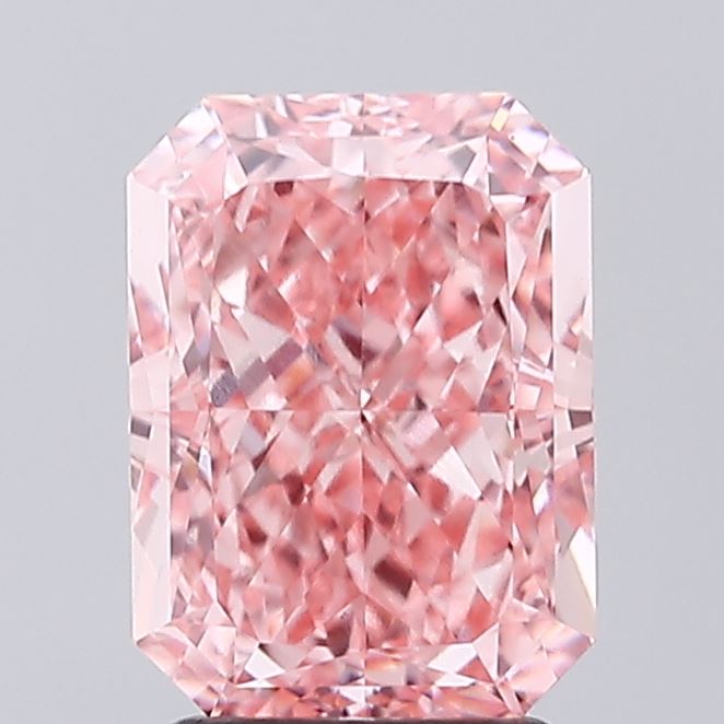 3.02 carat, Radiant, lab-grown, Diamond, VVS2 clarity, certified by IGI