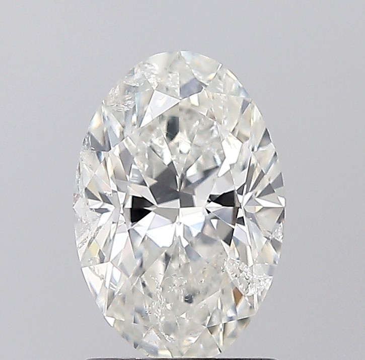 1.50 carat, Oval, Diamond, H colour, SI2 clarity, certified by IGI