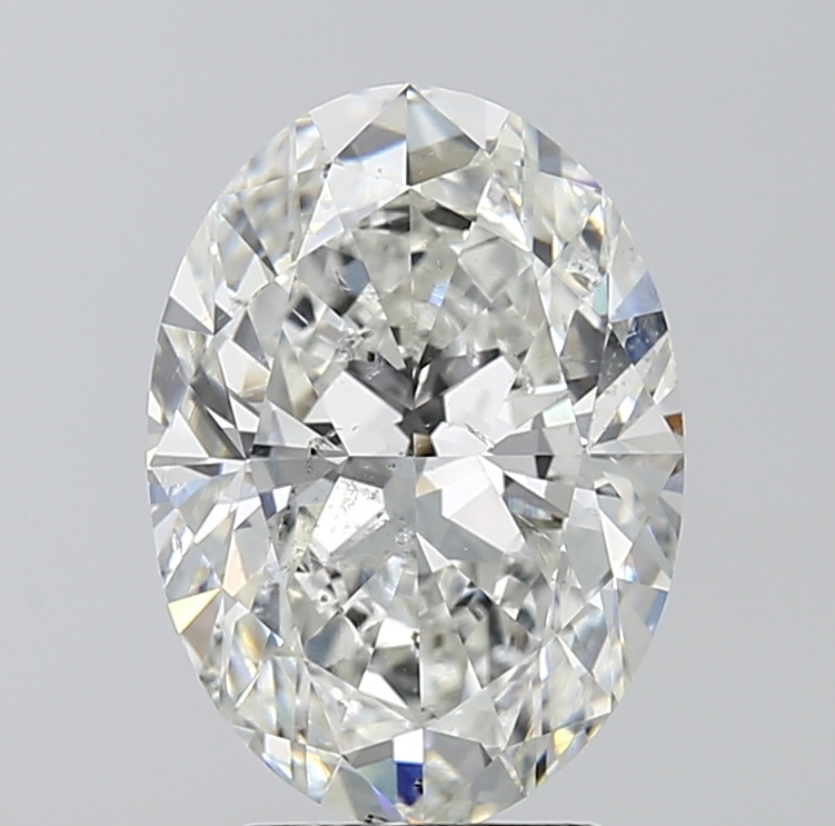 3.51 carat, Oval, Diamond, I colour, SI2 clarity, certified by GIA